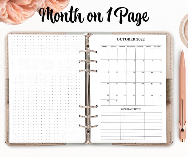 Month on 1 Page Product Image